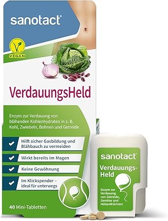 sanotact Digestive Hero (40 mini tablets) • For bloating stomach - B07PTKTLMJ 4 sanotact Digestive Hero (40 mini tablets) • For bloating stomach – B07PTKTLMJ